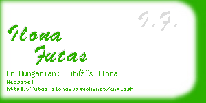 ilona futas business card